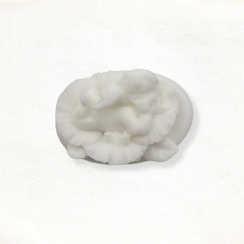 3D angel soap in white