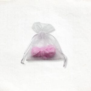 Baby girl soap in organza bag