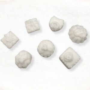 Chocolade bonbon zeepje in wit