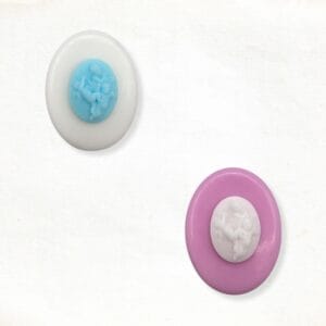 Angel guest soap in white and pink