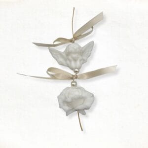 Engelen zeepketting in wit