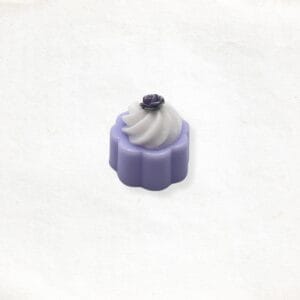 Gebak zeepje in lilla