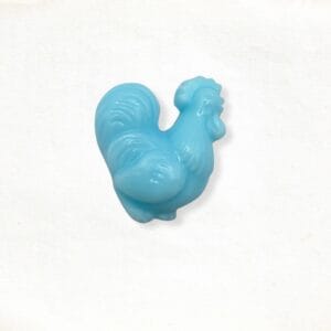 Rooster soap in blue