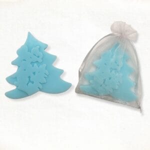 Christmas tree hanger soap in blue