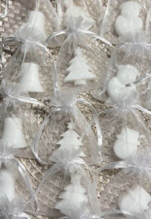Kerstfiguur zeepje in wit