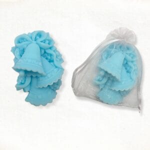 Christmas bells soap in blue