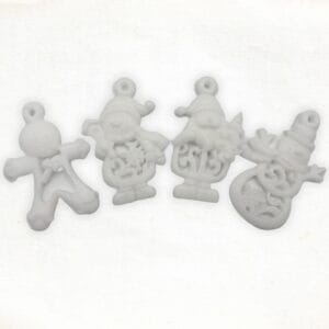 Christmas doll pendant soap in white