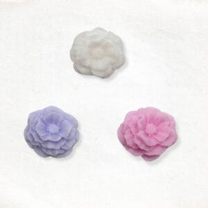 Klaproos zeepje in wit lilla en roze