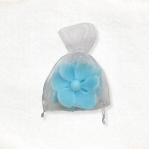 Magnolia soap in organza bag