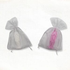 Maria zeepje in een wit organza zakje