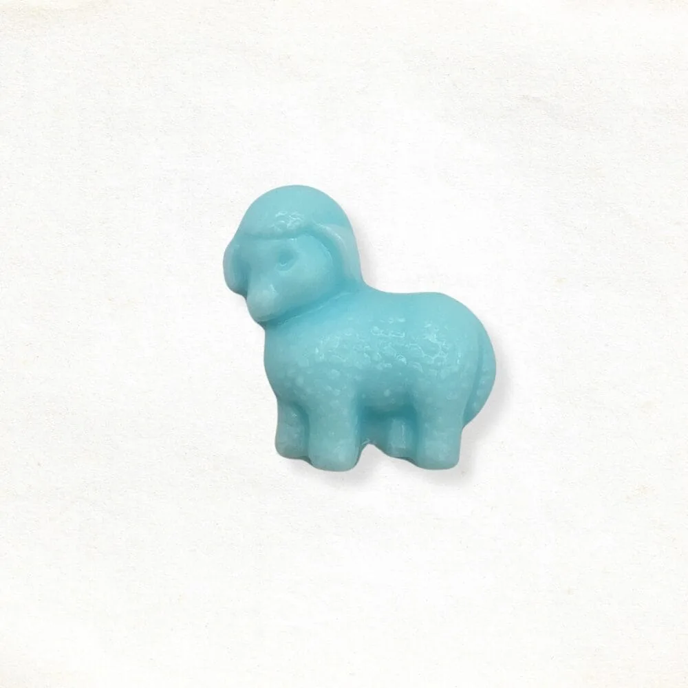 Schaap zeepje in blauw