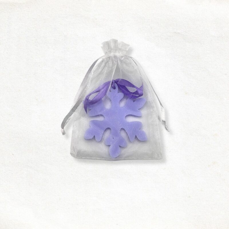 Snowflake soap in lilac