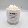 Sparkling rose candle in white Sparkling rose candle in white