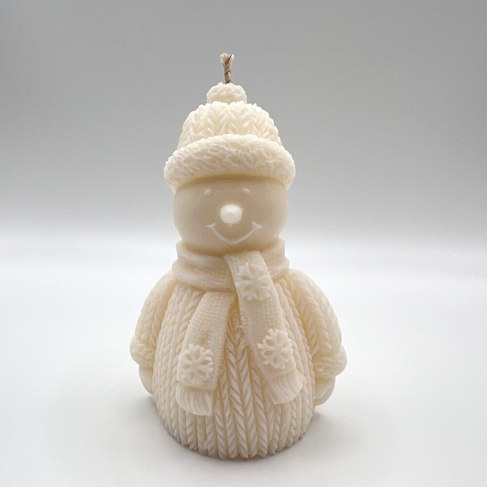 Snowman candle