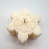 Snowflake candle in white