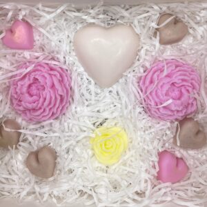Rose heart gift pack with soap