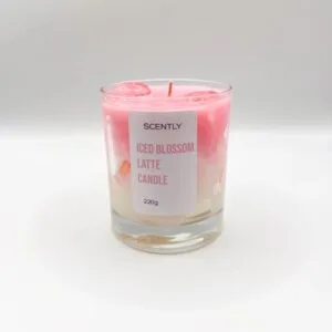 Ijs blossom latte kaars