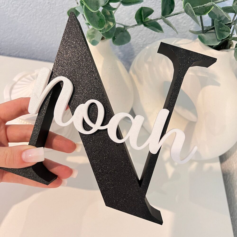 3D Baby Naambordje met Letter - Afbeelding 6