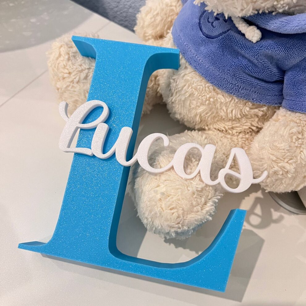 Naambordje 3D Lucas