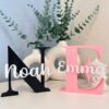 Noah en Emma baby naambordjes kraamcadeau