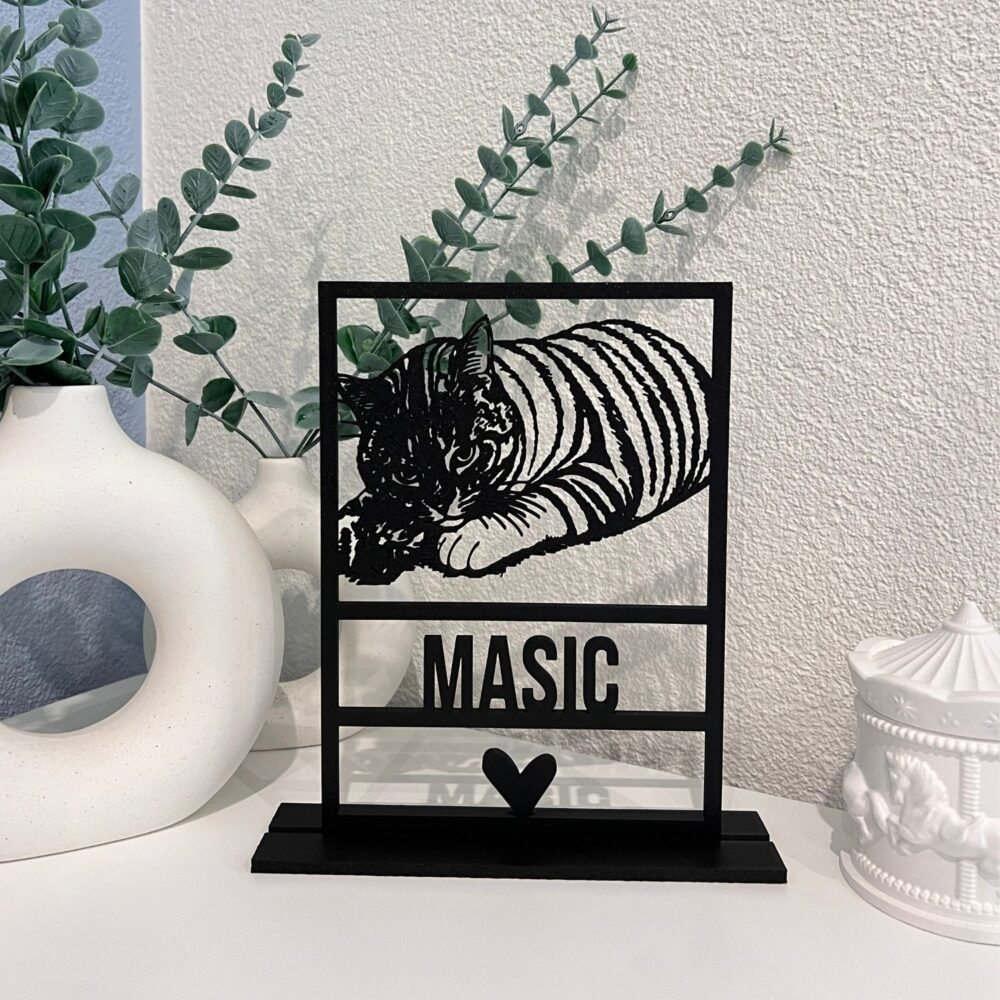 Gepersonaliseerd 3D huisdier in frame Masic