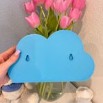 3D Nameplate Cloud Blue