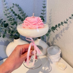 Dream rose cocktail kaars