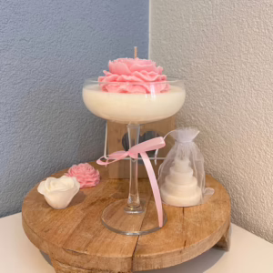 Dream rose cocktail kaars